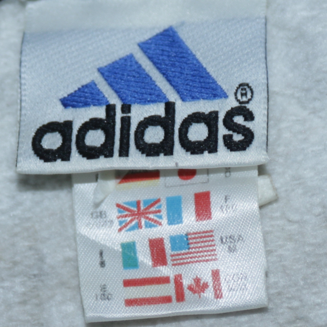 adidas Mens Beige Pullover Sweatshirt Size L Crew Neck Logo Sportswear