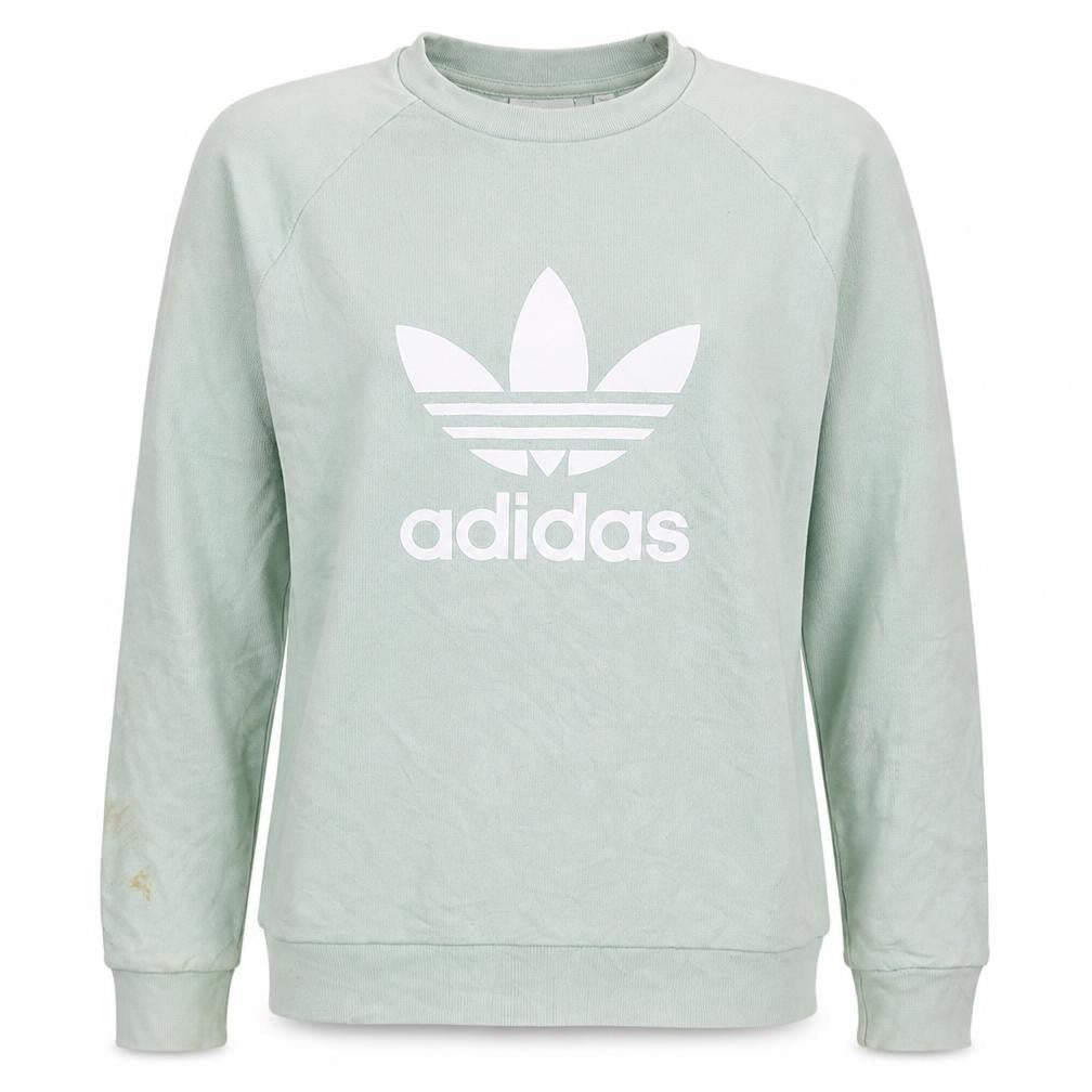 Adidas Women’s Mint Green Crew Neck Pullover Sweatshirt S