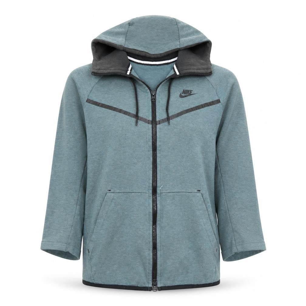 Nike Womens Green Full Zip Hoodie Small Hooded Sweatshirt