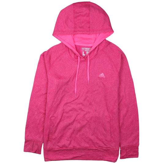 Adidas Women's Pink Ultimate Pullover Hoodie L Sportswear