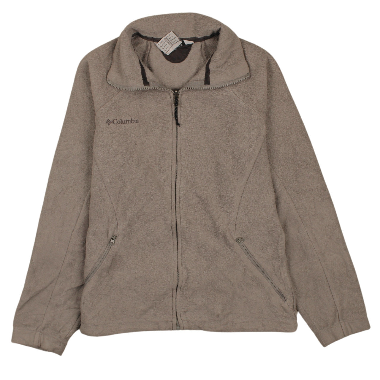 Columbia Women's Beige Fleece Zip Jacket Size S Outdoor Casual