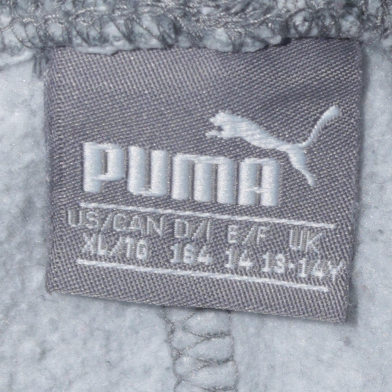 Puma Boys Grey Jogger Trousers 14 Years Regular Fit Fleece Sweatpants