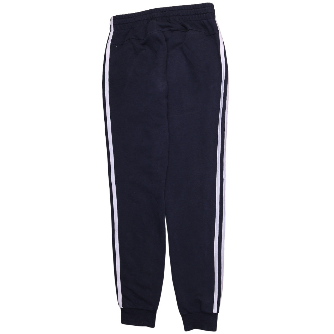 adidas Men Black S Jogger Sweatpants Side Stripe Tapered Fit