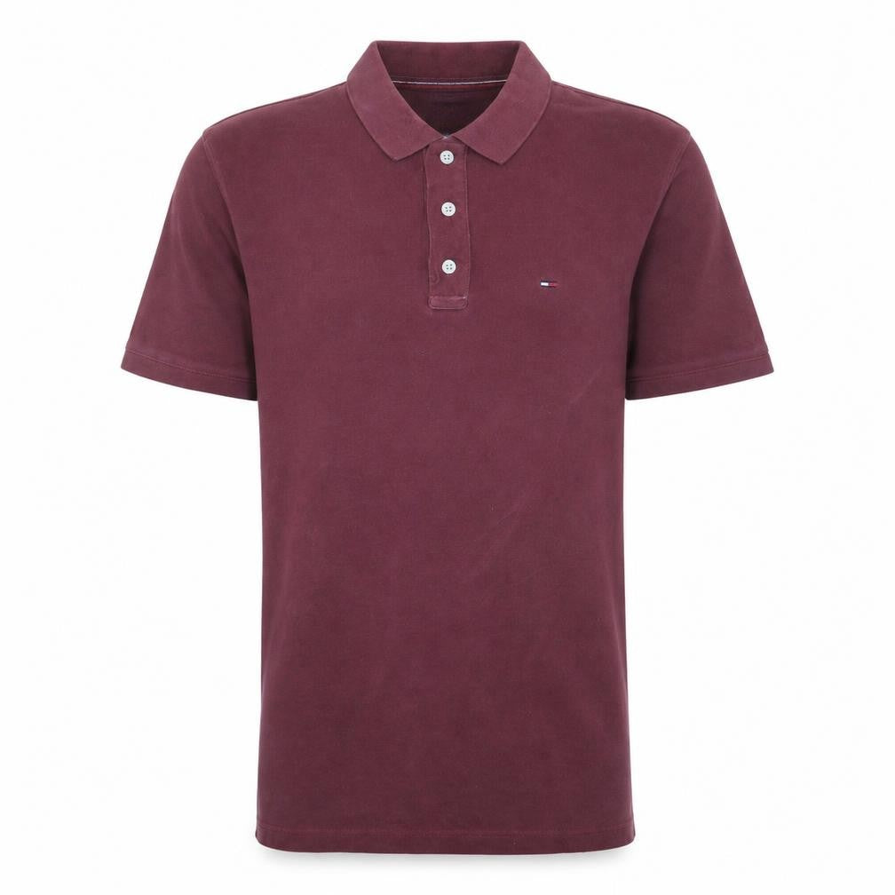 Tommy Hilfiger Denim Men's Red XL Short Sleeve Cotton Polo Shirt