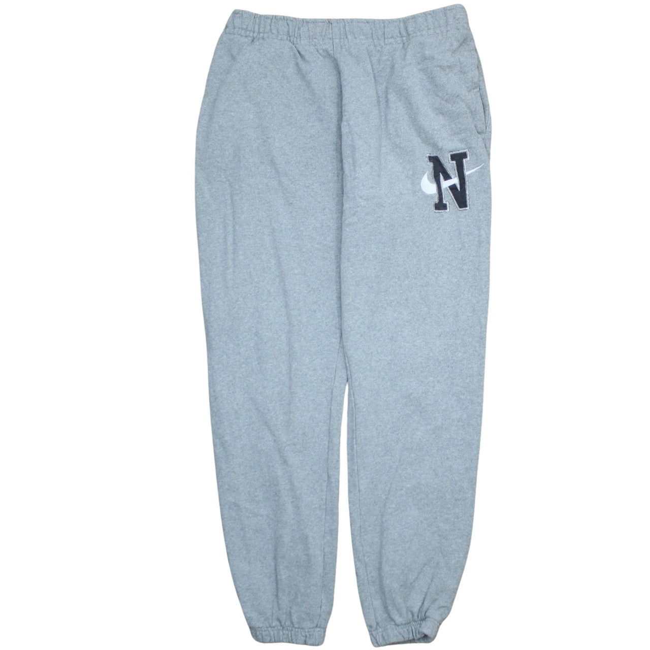 Nike Women Grey Cotton Pullover Sweatshirt L Hooded Activewear