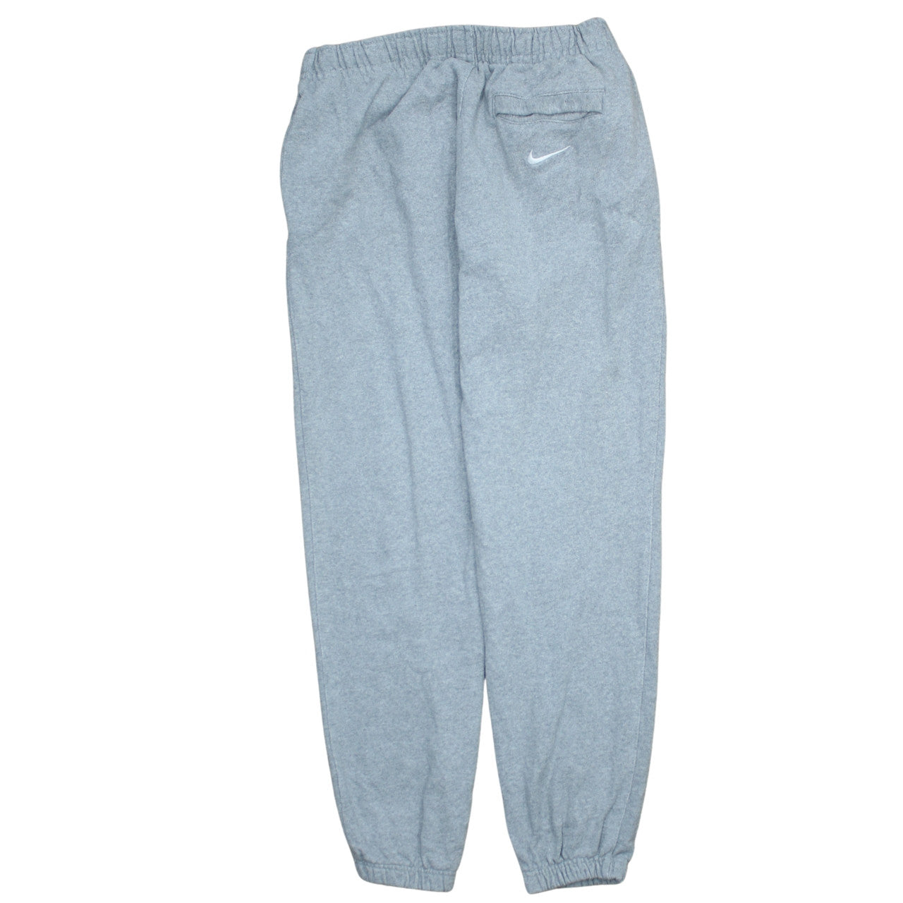 Nike Women Grey Cotton Pullover Sweatshirt L Hooded Activewear
