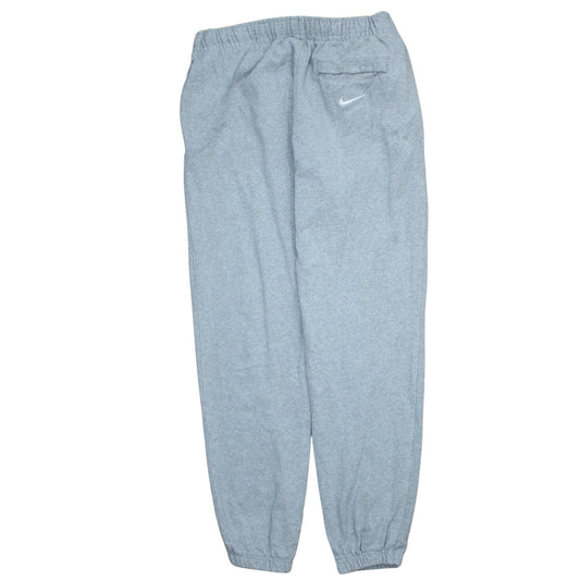 Nike Women Grey Cotton Pullover Sweatshirt L Hooded Activewear
