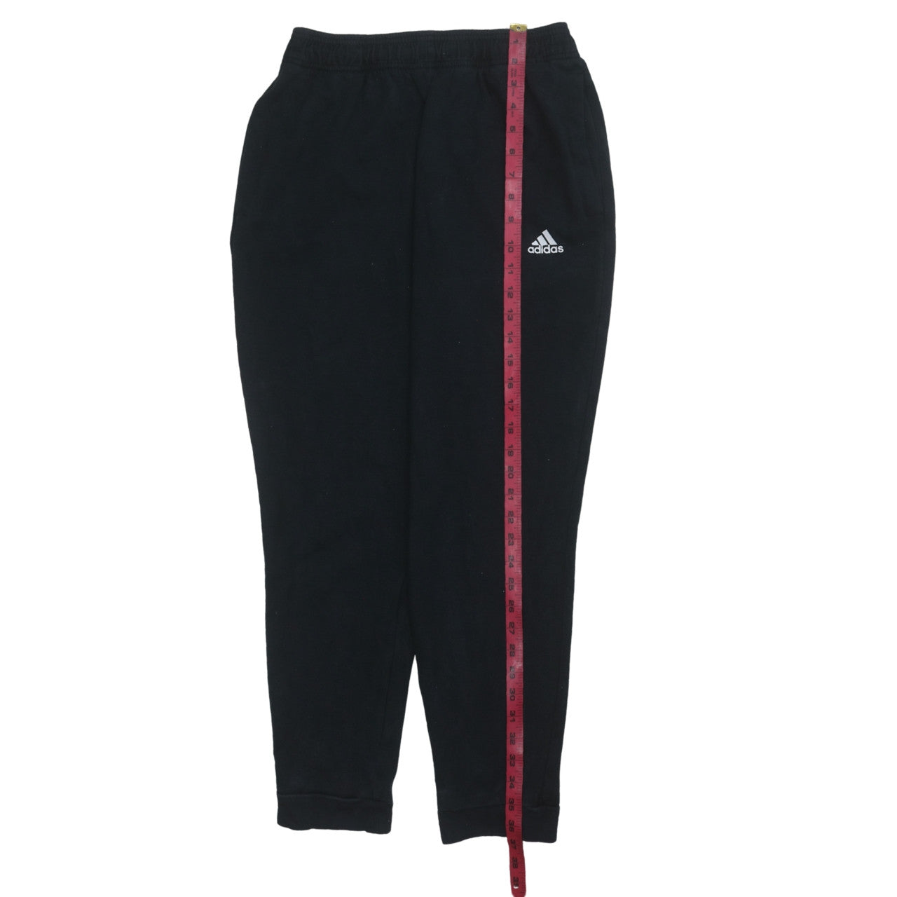 adidas Men's Black Regular Fit Fleece Sweatpants M
