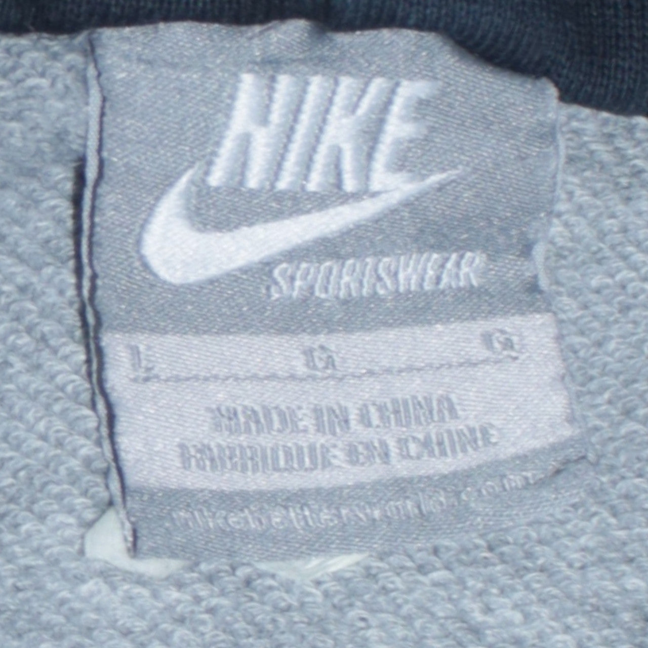 Nike Mens Grey L Pullover Hoodie Graphic Sportswear
