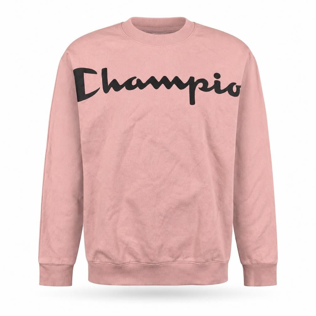Champion Boys Pink XL Sweatshirt - Crew Neck Logo Print Casual Top
