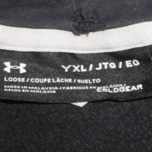 Under Armour Boys Black XL Pullover Hoodie ColdGear Fleece