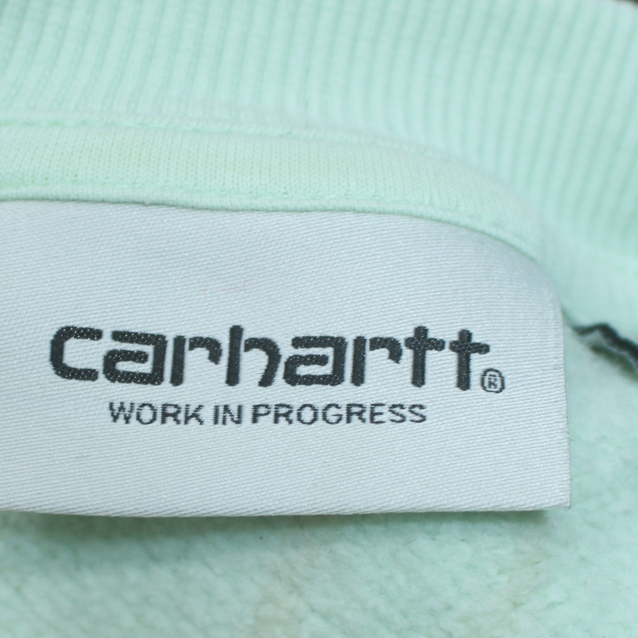 Carhartt Men's Green Small Embroidered Logo Pullover Sweatshirt