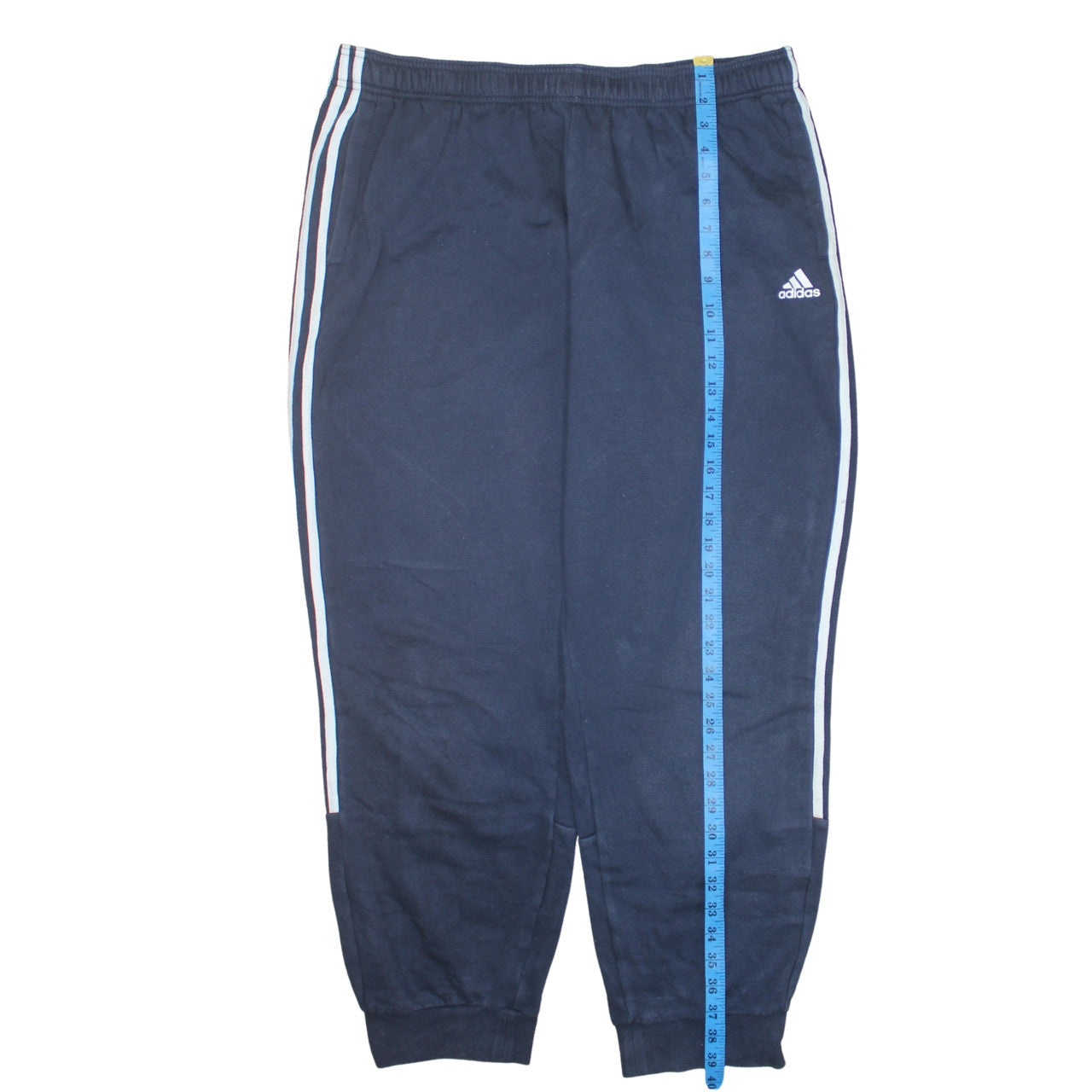 Adidas Men Blue 2XL Track Pants Elastic Waist Tapered Leg