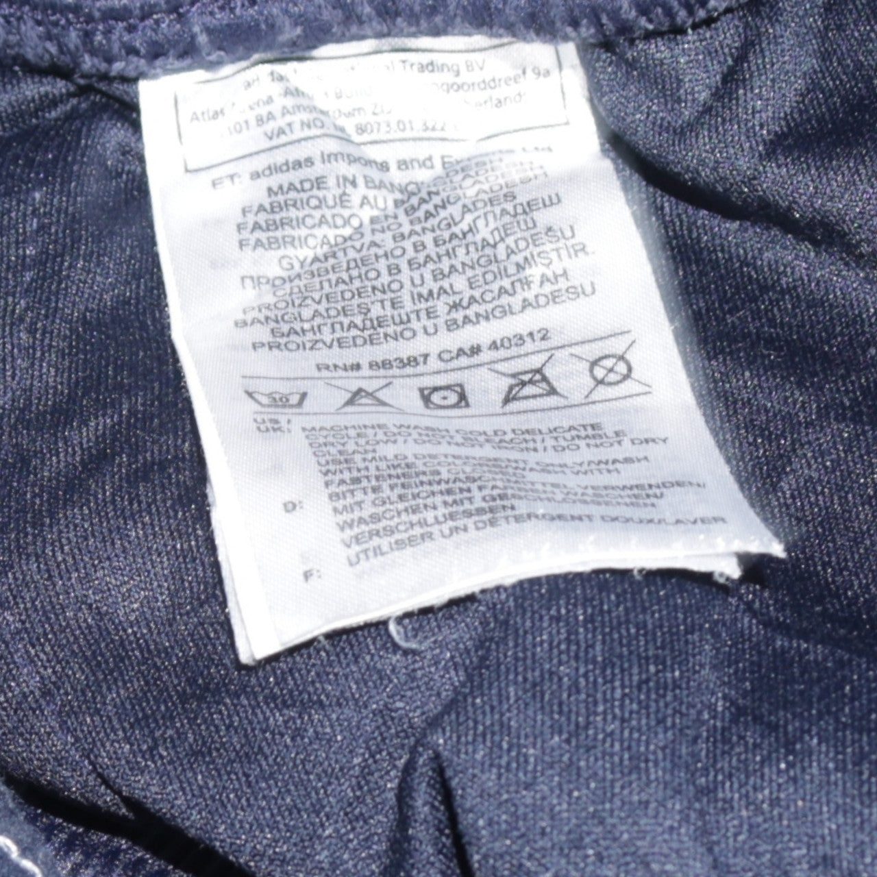 Adidas Men Blue 2XL Track Pants Elastic Waist Tapered Leg