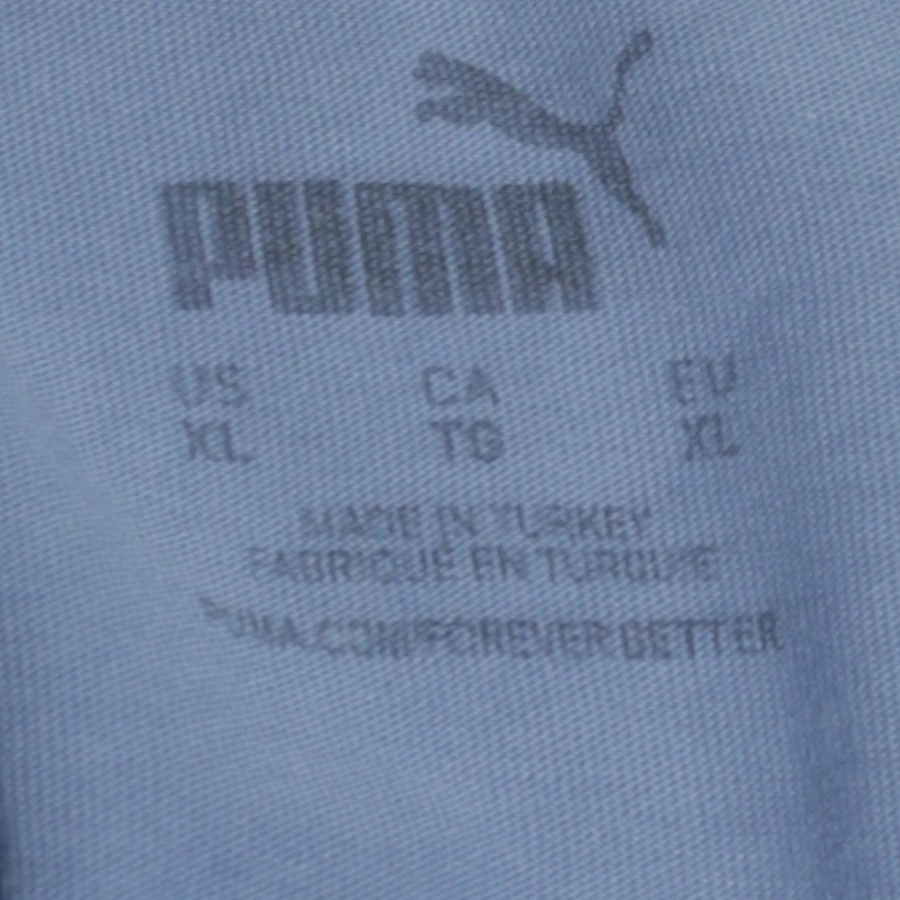Puma Men's Blue XL Crew Neck Logo Sports T-Shirt