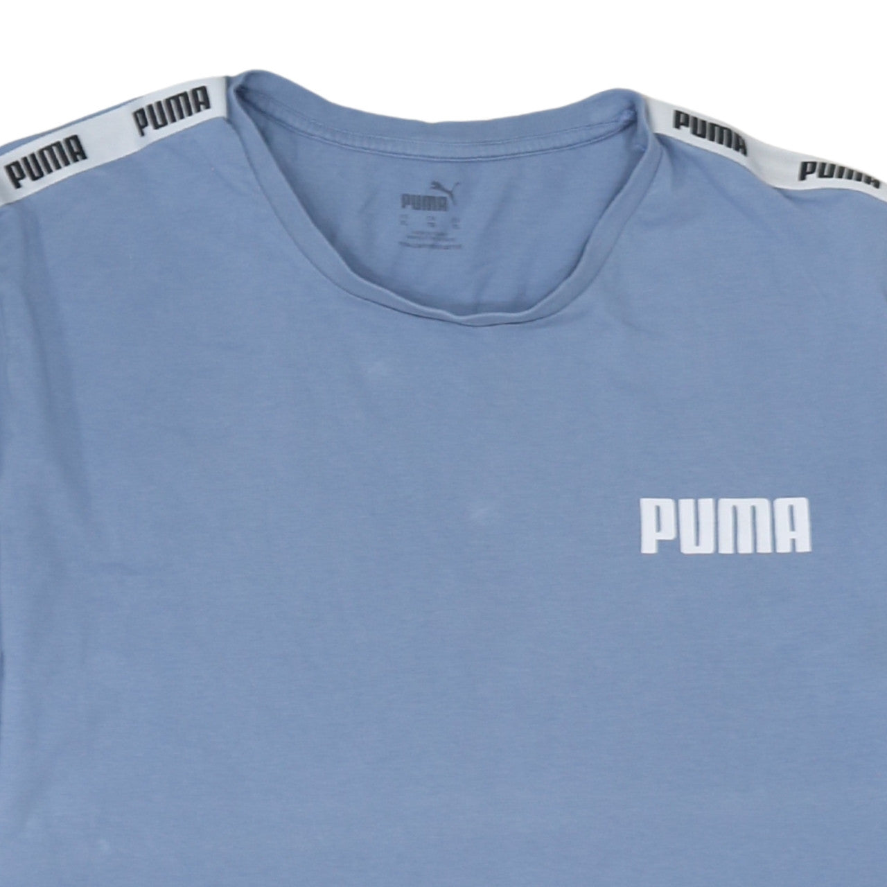 Puma Men's Blue XL Crew Neck Logo Sports T-Shirt