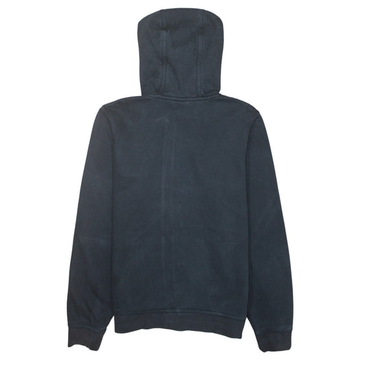 Nike Men's Black Full Zip Hoodie Small Logo Fleece Sweatshirt