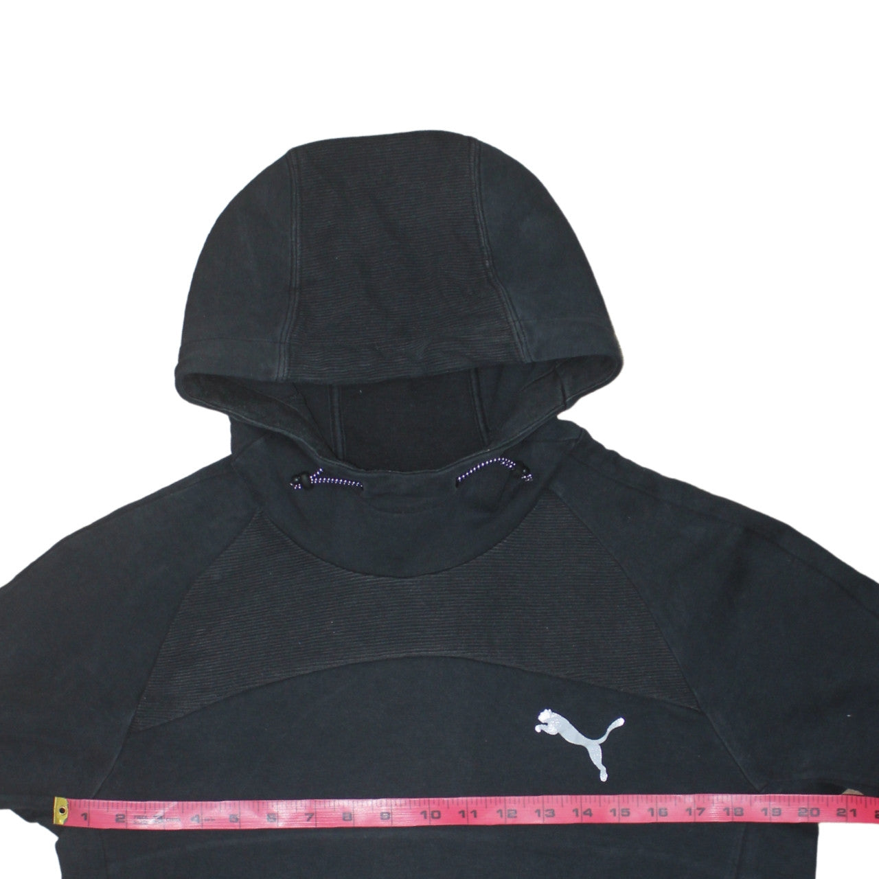 Puma Men's Black M Regular Fit Pullover Hoodie with Zip Pocket