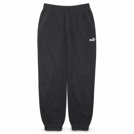 Puma Womens Black Jogger Sweatpants M Cotton Blend Elastic Waist