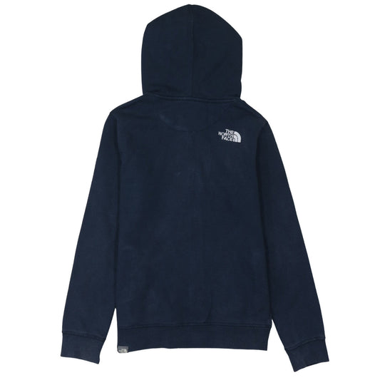 The North Face Boys Navy Full Zip Hoodie L Cotton Blend Outdoor