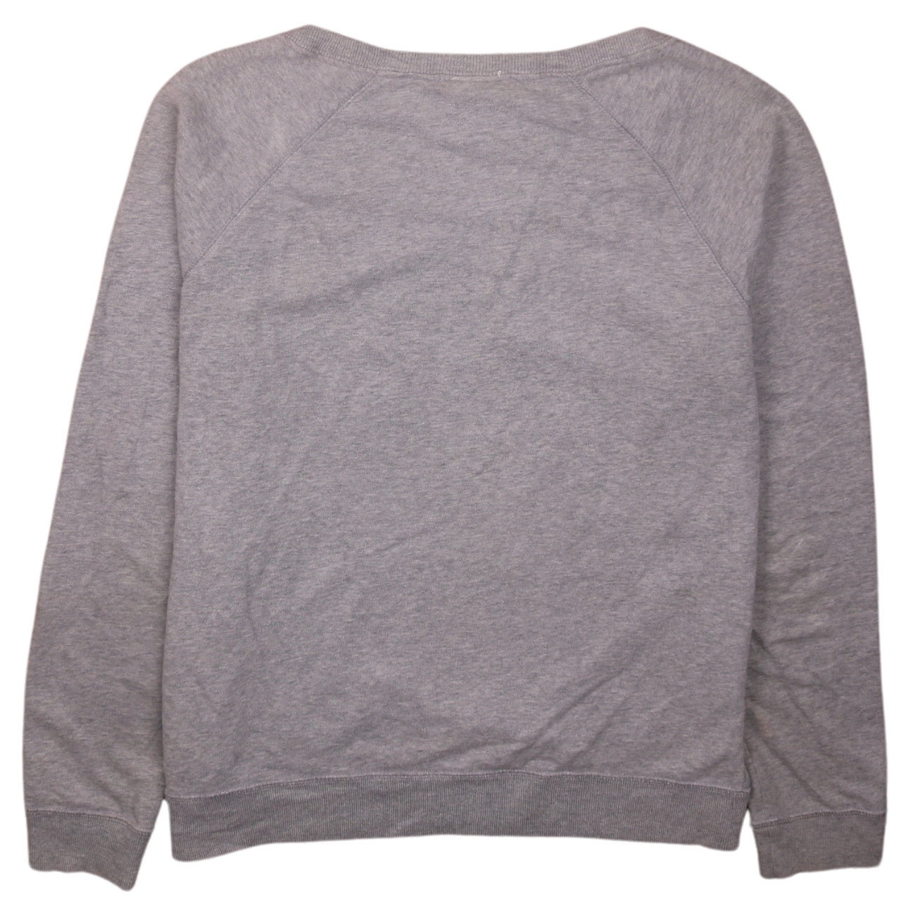 Nike Womens Grey Graphic Logo Pullover Sweatshirt Size M