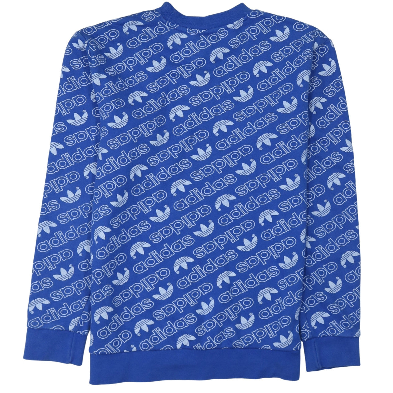 Adidas Men's Blue Graphic Logo Pullover Sweatshirt Size S