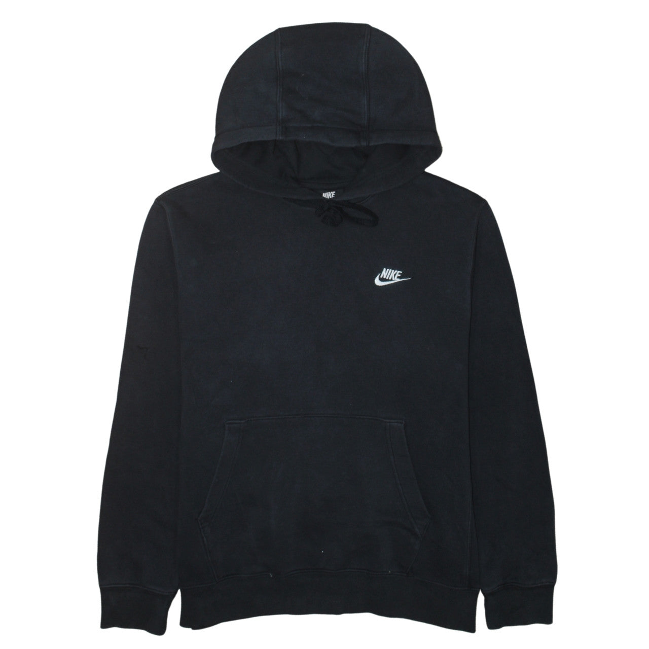 Nike Men's Black Pullover Hoodie Medium Cotton Blend Fleece