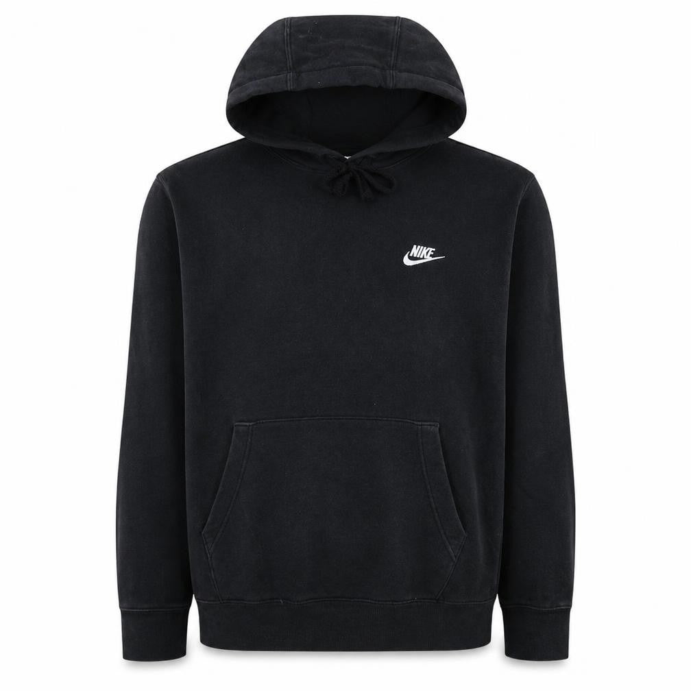 Nike Men's Black Pullover Hoodie Medium Cotton Blend Fleece