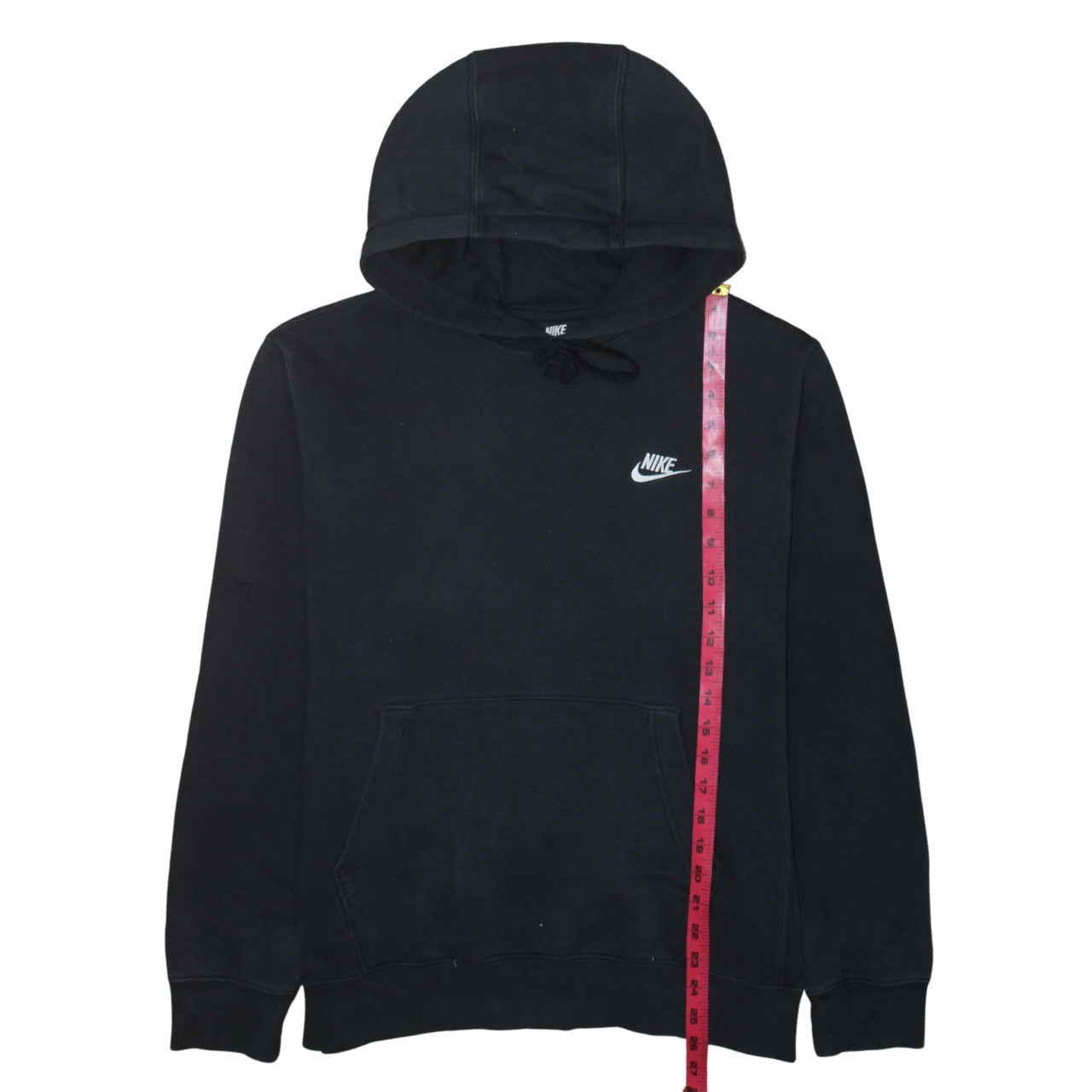 Nike Men's Black Pullover Hoodie Medium Cotton Blend Fleece