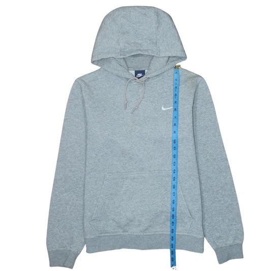 Nike Men's Grey Pullover Hoodie Size M Regular Fit Fleece Sweatshirt