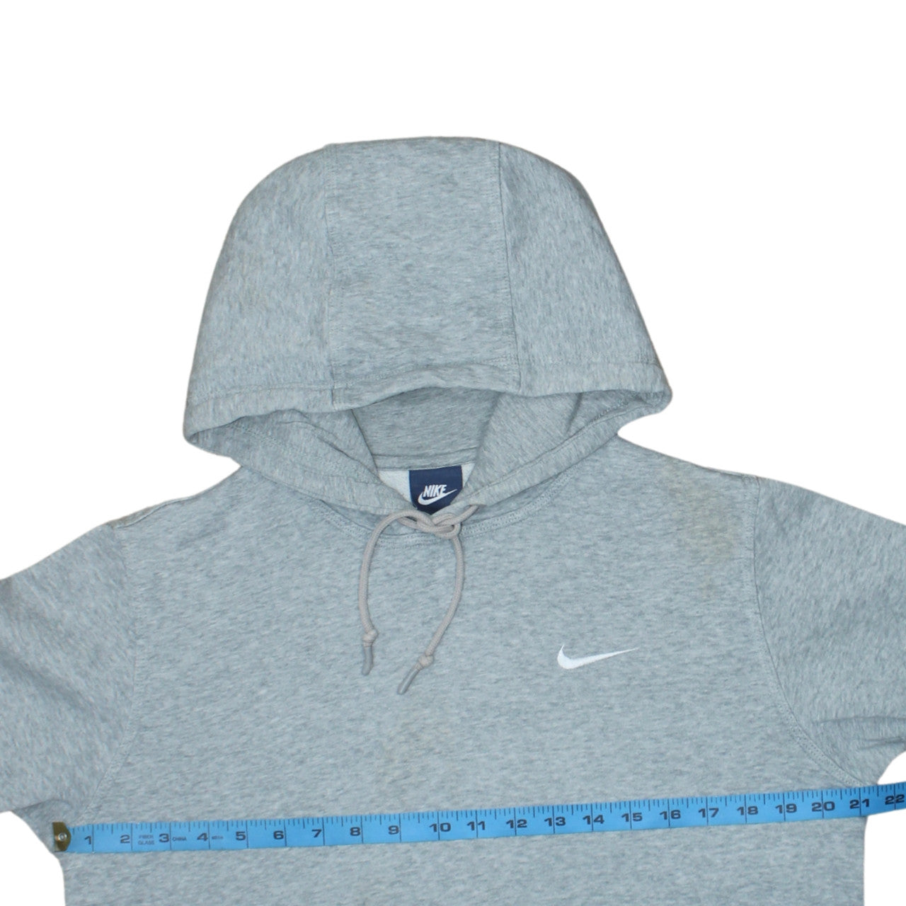 Nike Men's Grey Pullover Hoodie Size M Regular Fit Fleece Sweatshirt