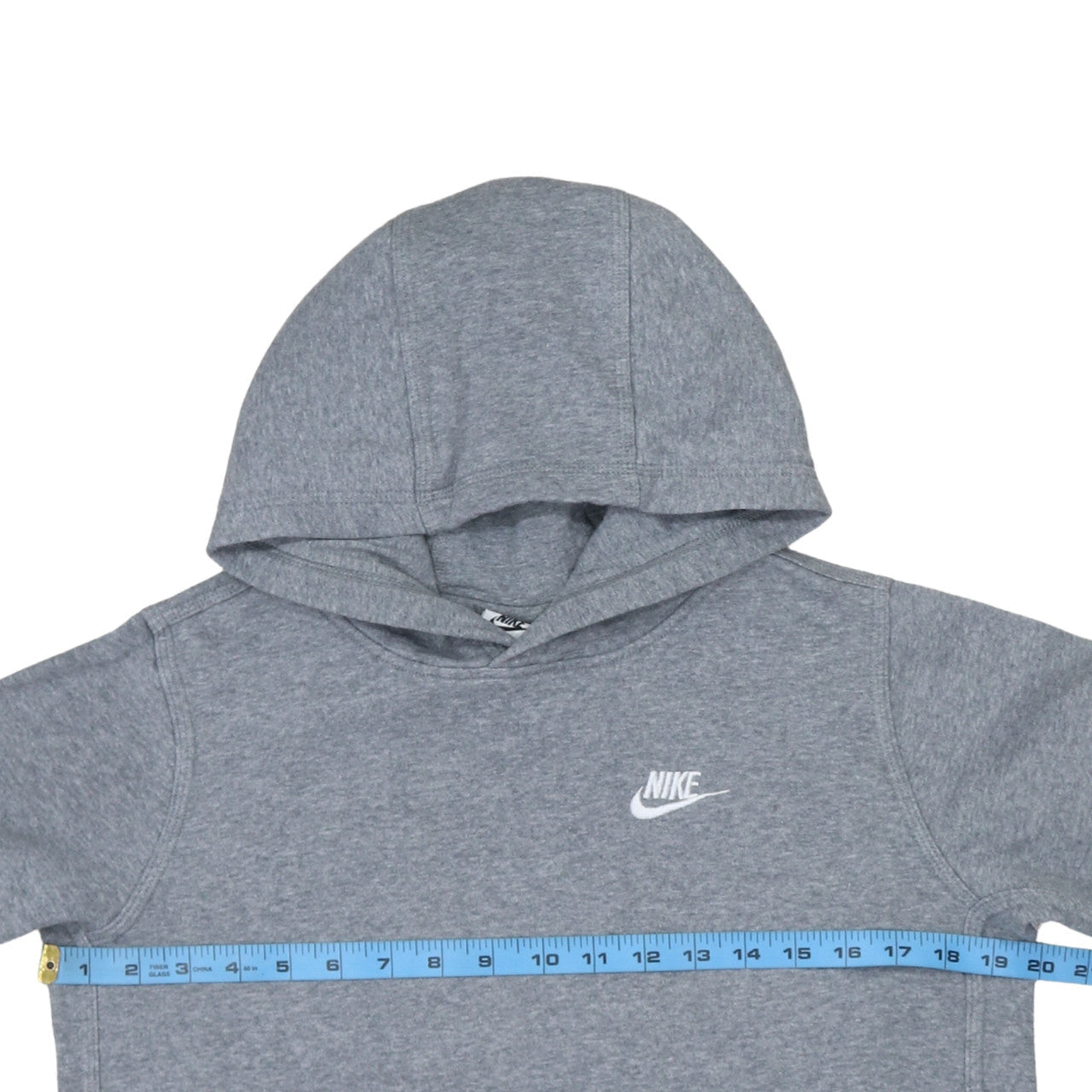 Nike Boys Grey Pullover Hoodie XL (158-170cm) Classic Logo Sweatshirt