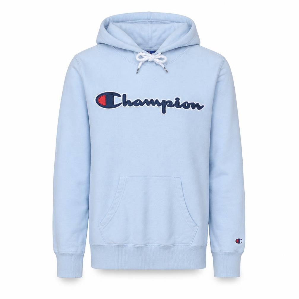 Champion Men's Blue XS Pullover Hoodie Logo Graphic Cotton