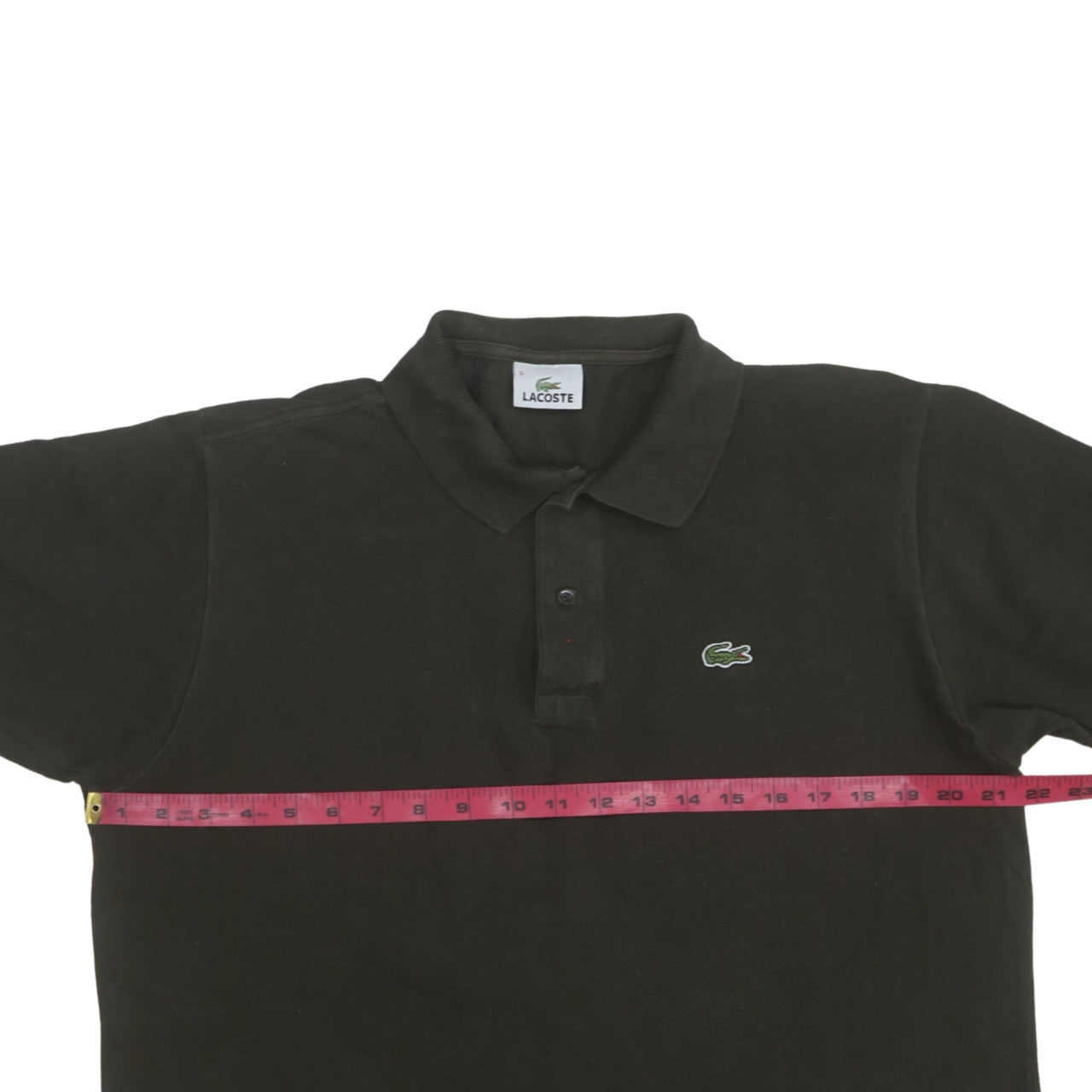 Lacoste Men's Black Regular Fit Polo Shirt Size L