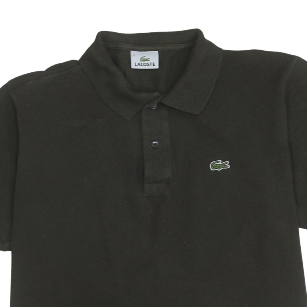 Lacoste Men's Black Regular Fit Polo Shirt Size L