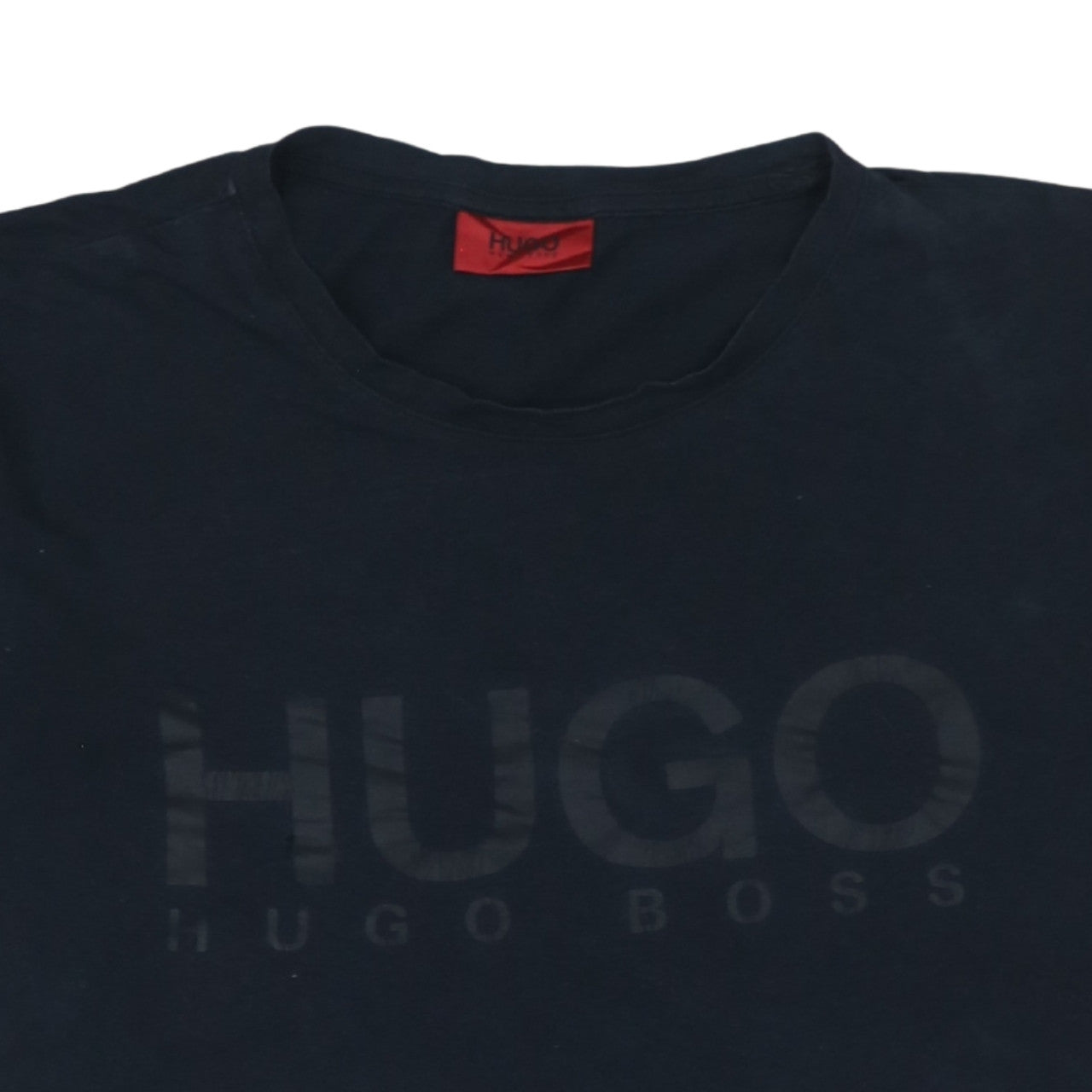 Hugo Boss Men's Black Cotton Short Sleeve Logo T-Shirt M