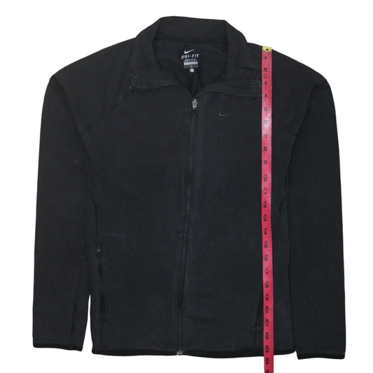 Nike Dri-FIT Black Full Zip Sweatshirt Womens L Sports Jacket