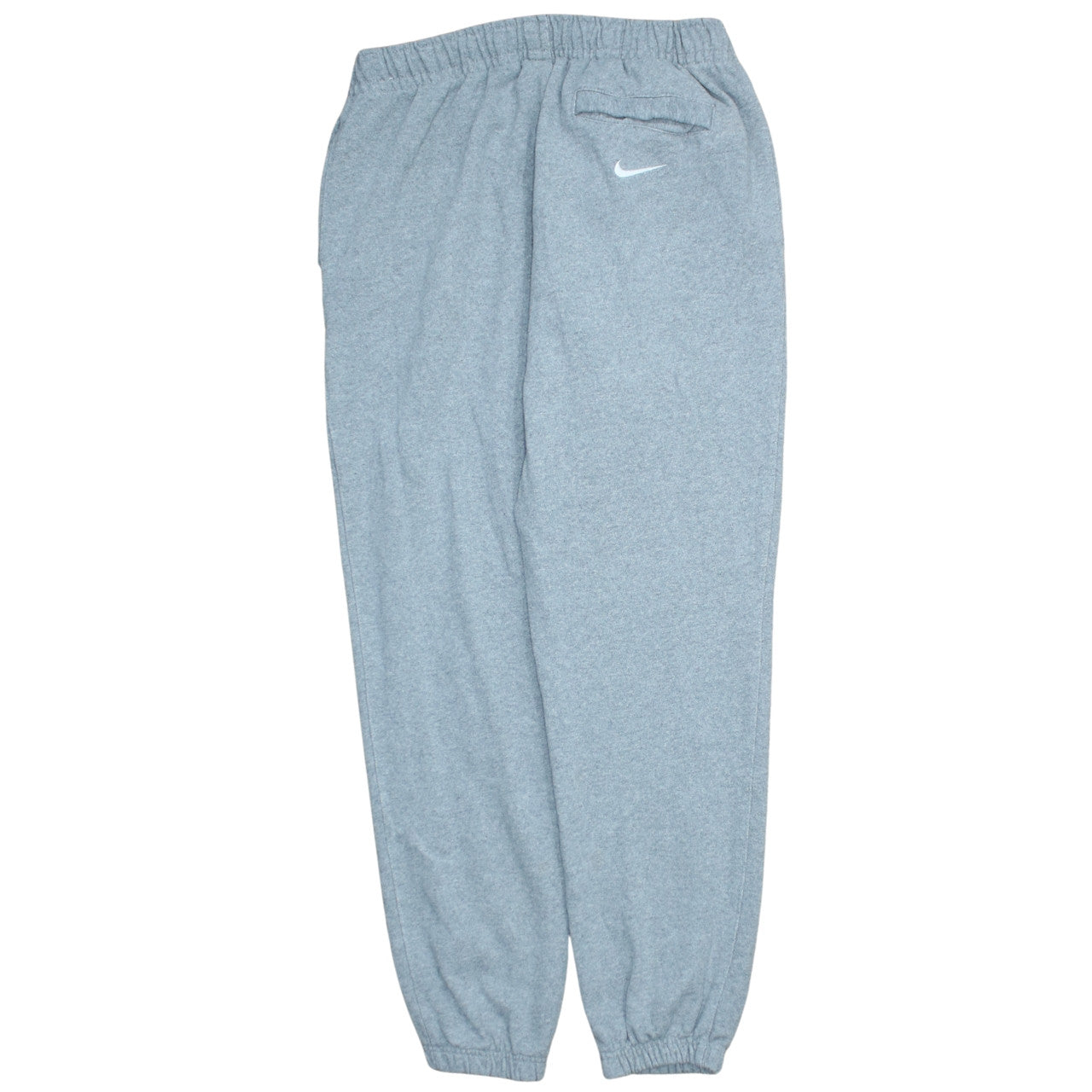 Nike Women’s Grey Cotton Sweatpants L Relaxed Fit Elastic Waist Joggers