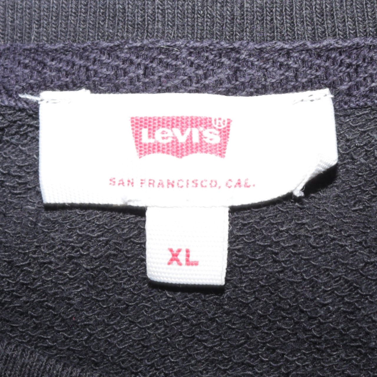 Levi's Men's Black XL Rhinestone Pullover Sweatshirt