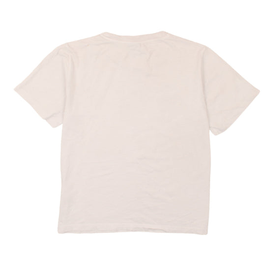 Champion Men Beige Logo Short Sleeve Crew Neck T-Shirt XL