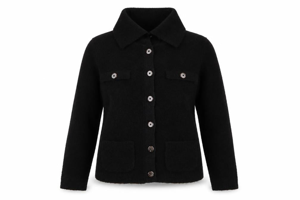 Marks and Spencer Women’s Black Collared Button Cardigan Size S