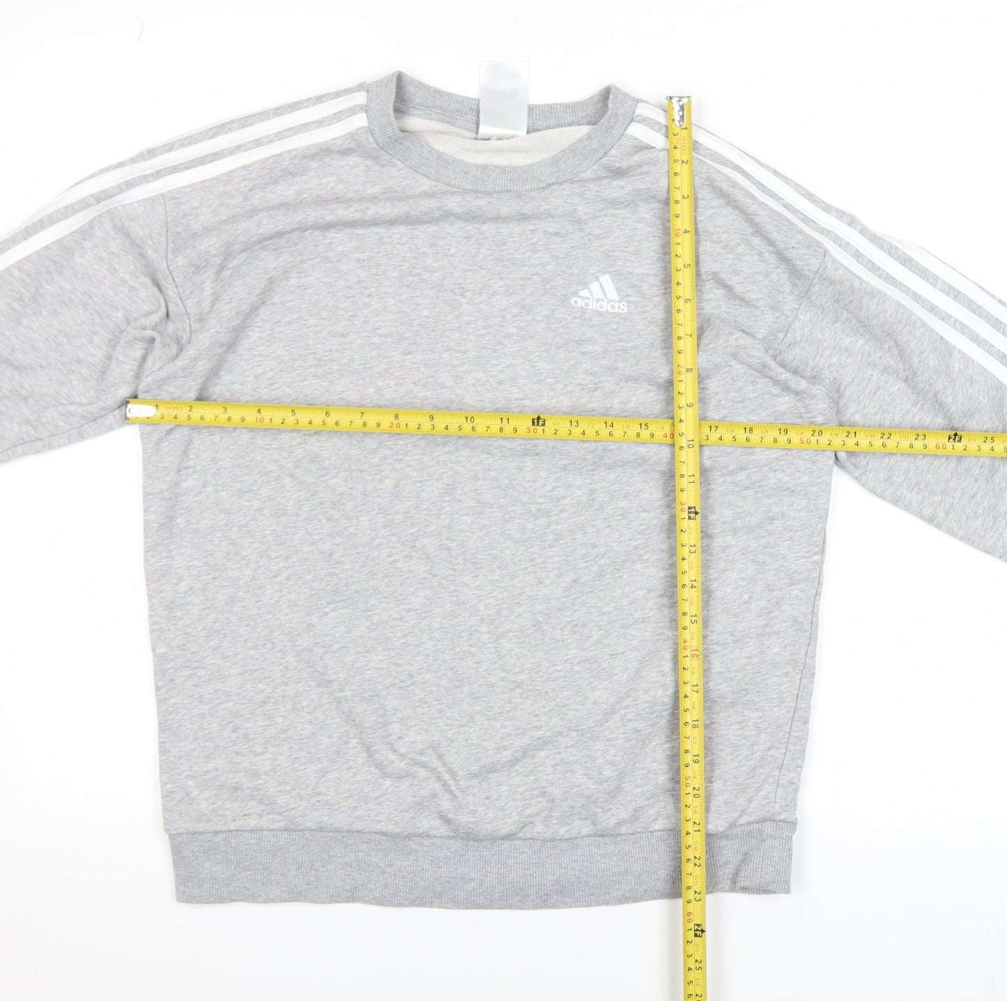 Adidas Womens Grey XS Pullover Sweatshirt Crew Neck Long Sleeve