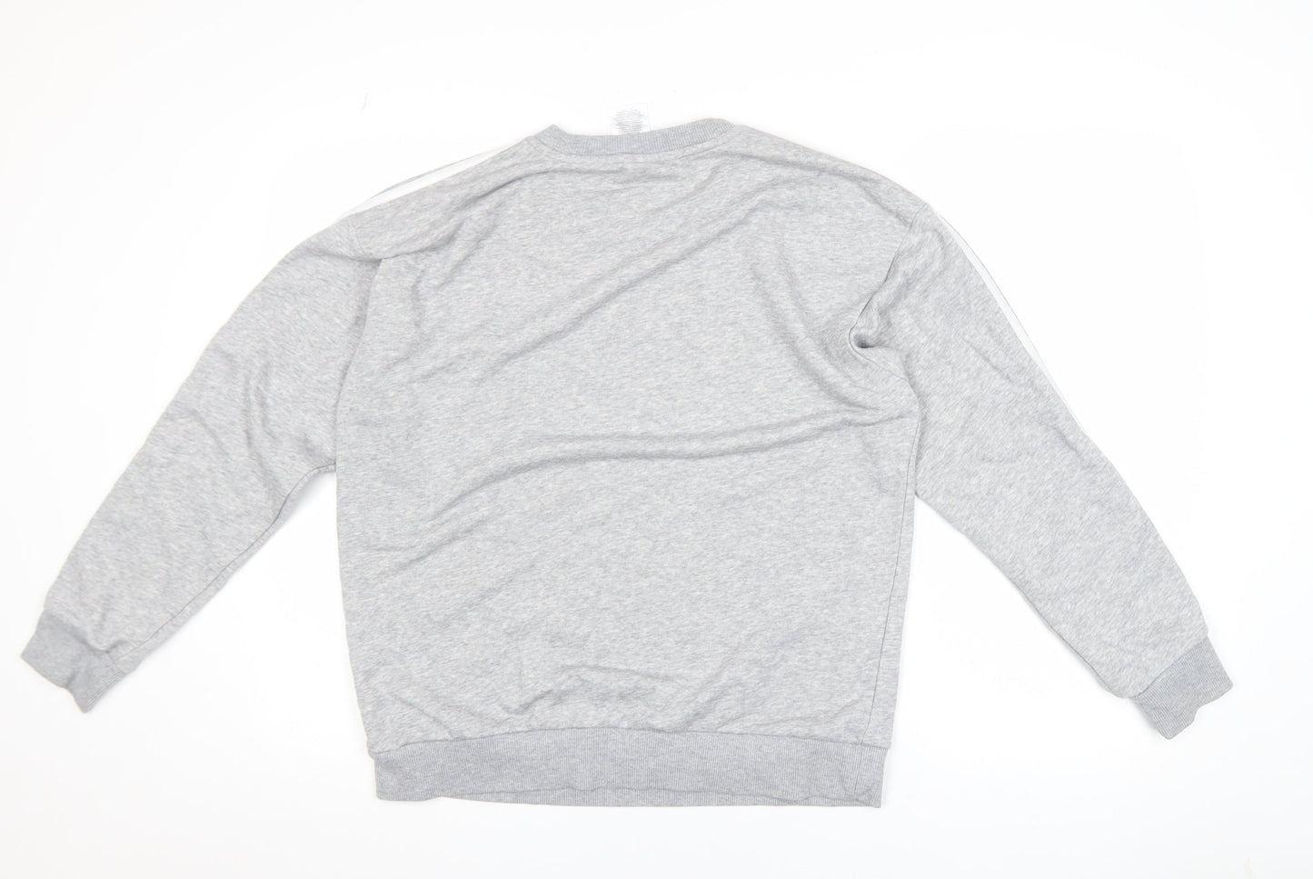 Adidas Womens Grey XS Pullover Sweatshirt Crew Neck Long Sleeve