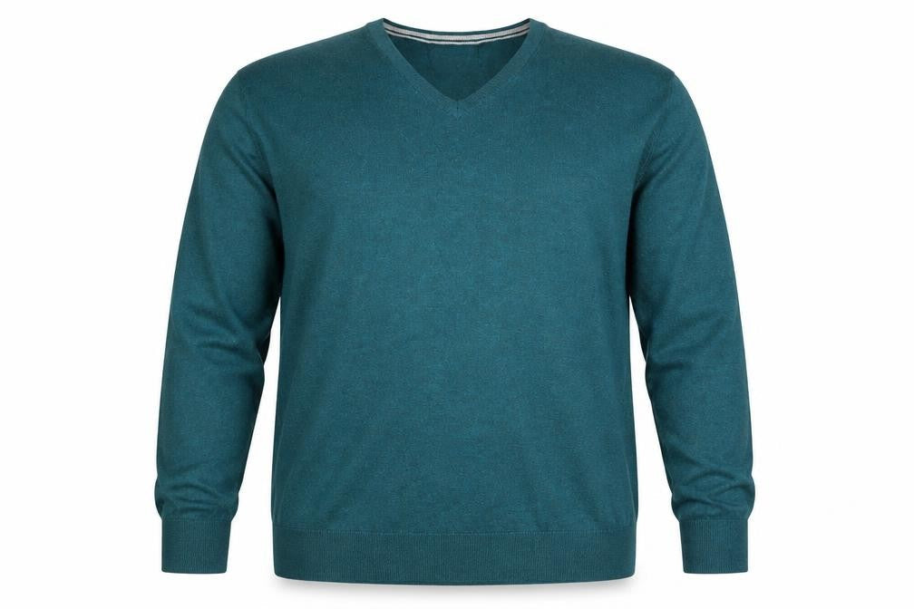 Old Navy Men’s Green V-Neck Jumper 2XL Cotton Blend Pullover