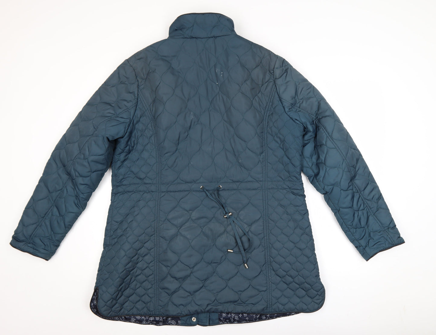 Monsoon Women’s Blue Quilted Mid-Length Jacket Size 18