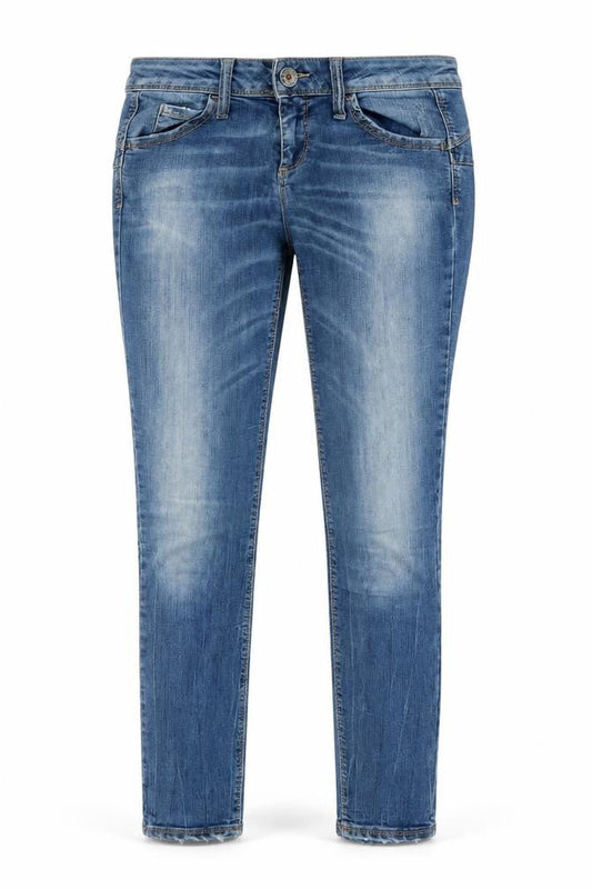 Benetton Womens Blue Skinny Denim Jeans Size 28 Slim Fit