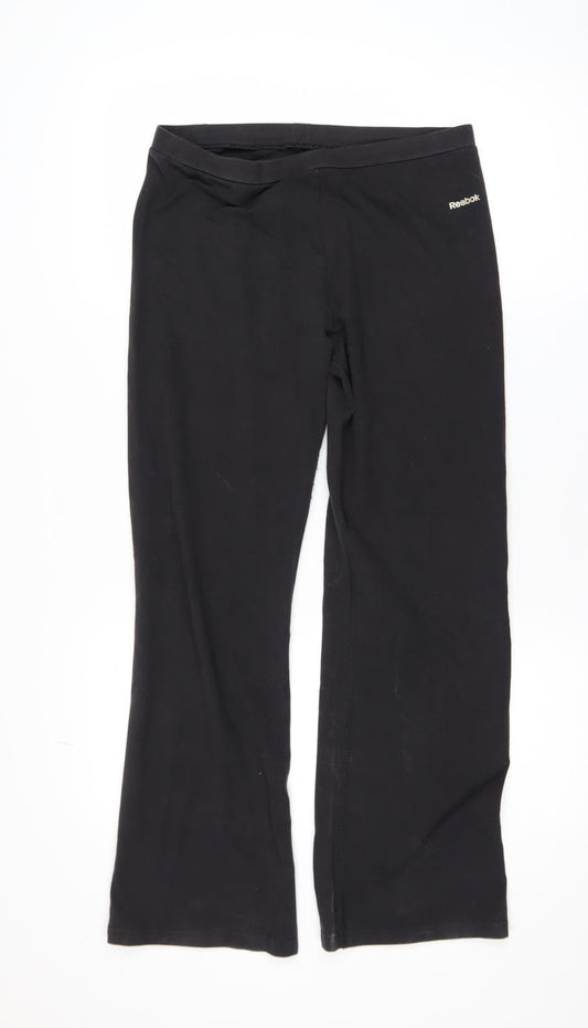 Reebok Women’s Black Stretch Cotton Leggings Size L