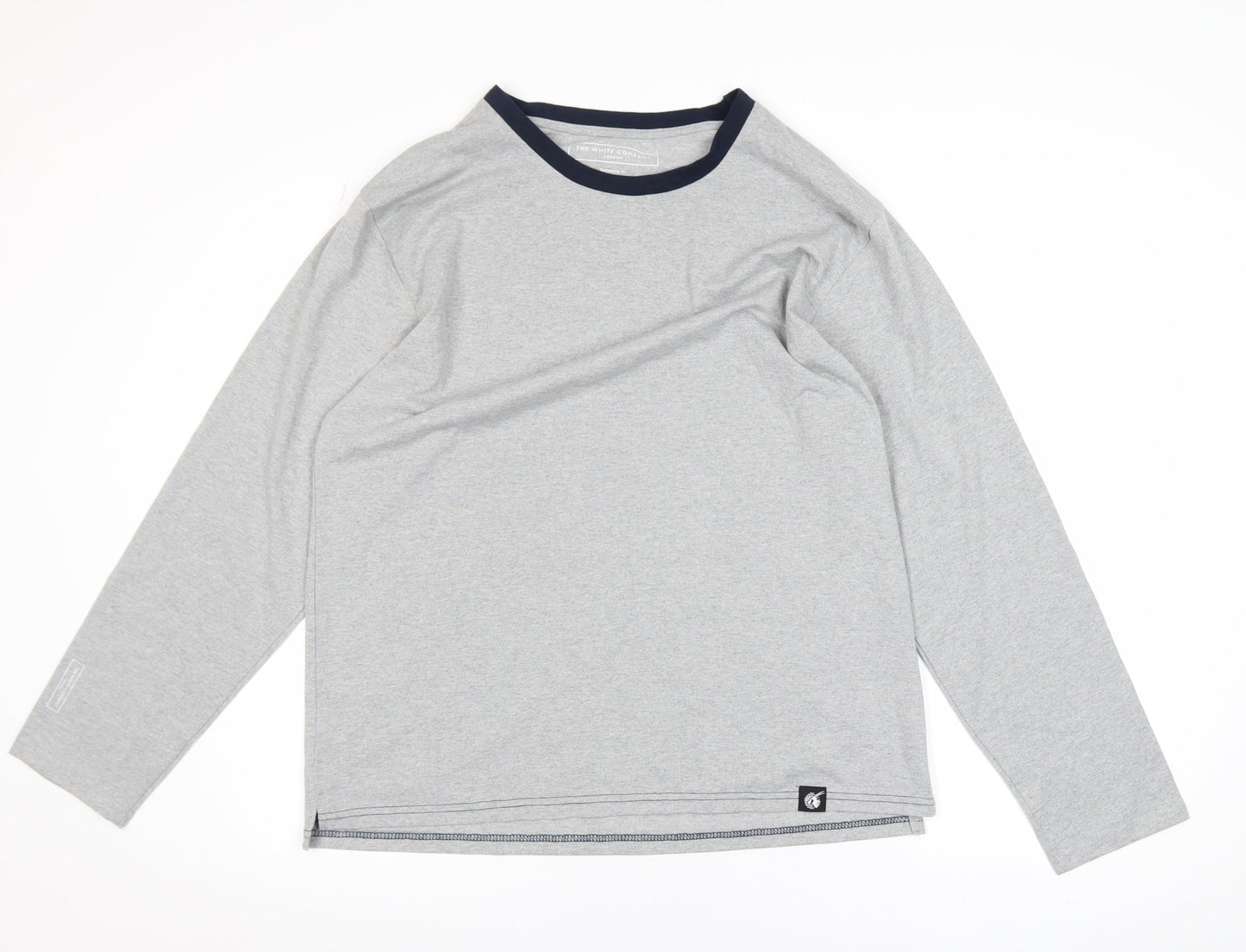 The White Company Men’s Grey Long Sleeve Crew Neck Top Size M