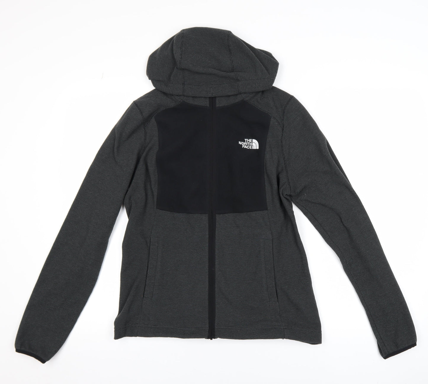 The North Face Women's Grey Hooded Full Zip Active Jacket Size M