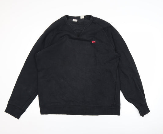 Levi's Men's Black Pullover Crew Neck Sweatshirt Size L